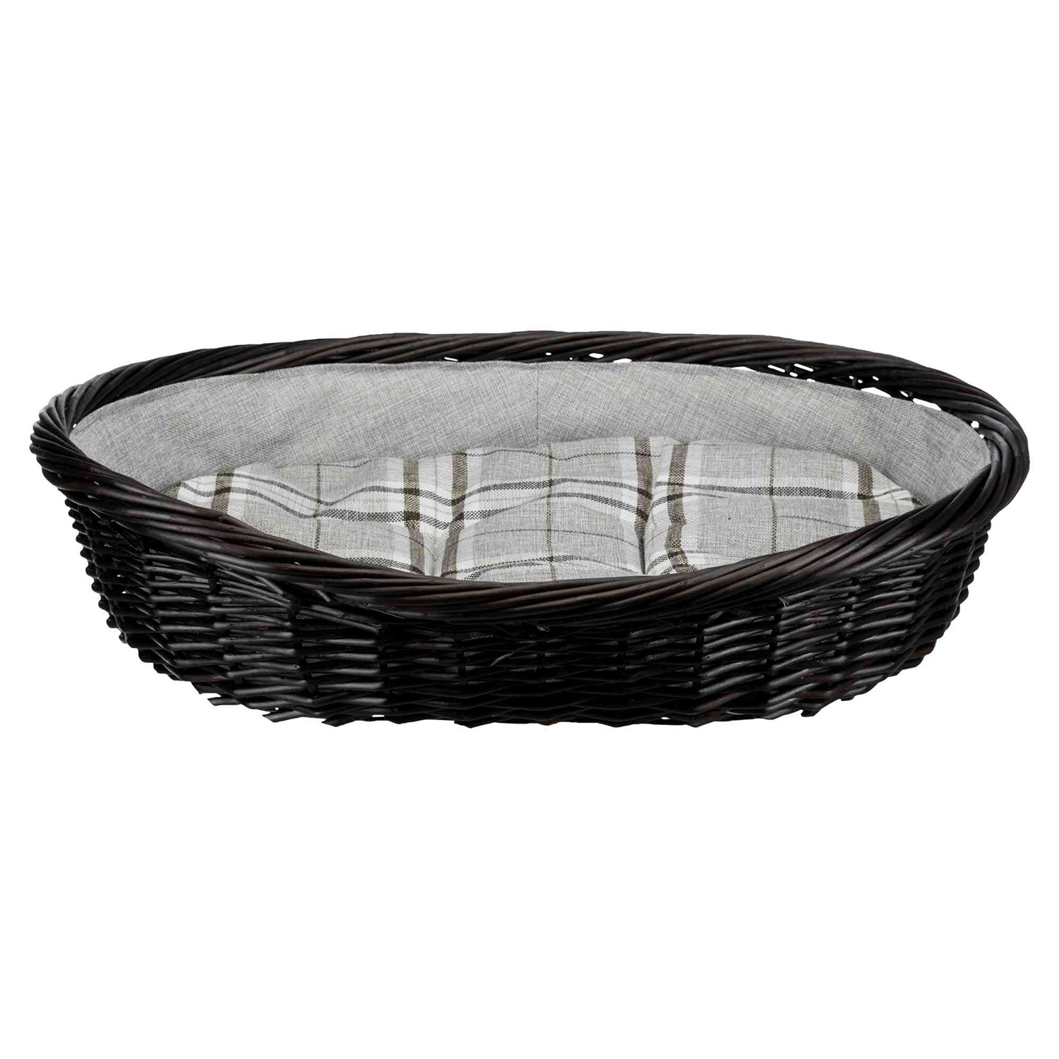 Set de Cestas con Forro-Cojín, 50/60/70/80/90/100 cm, Marrón oscuro