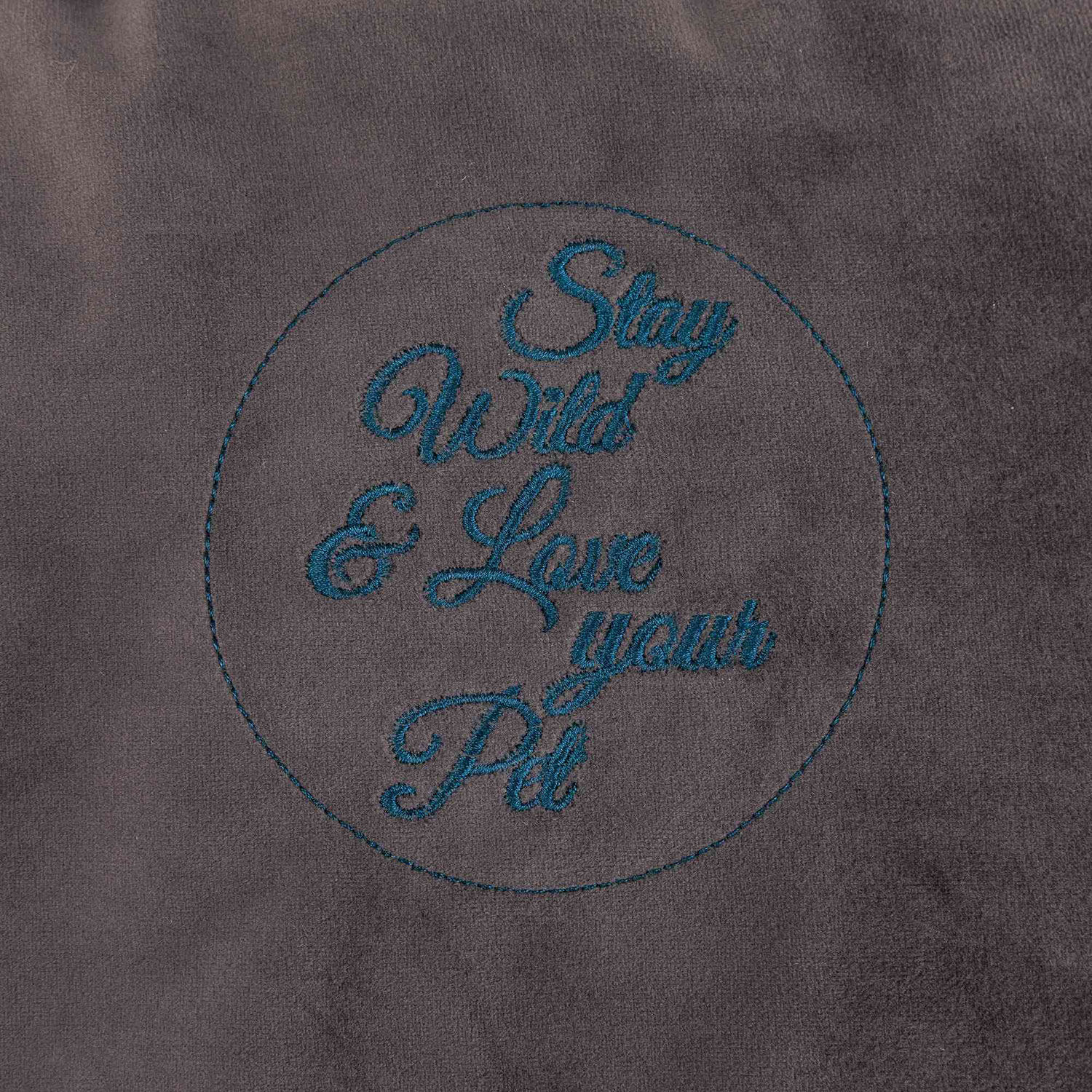 Cojín Love your Pet, 80 × 65 cm, Gris