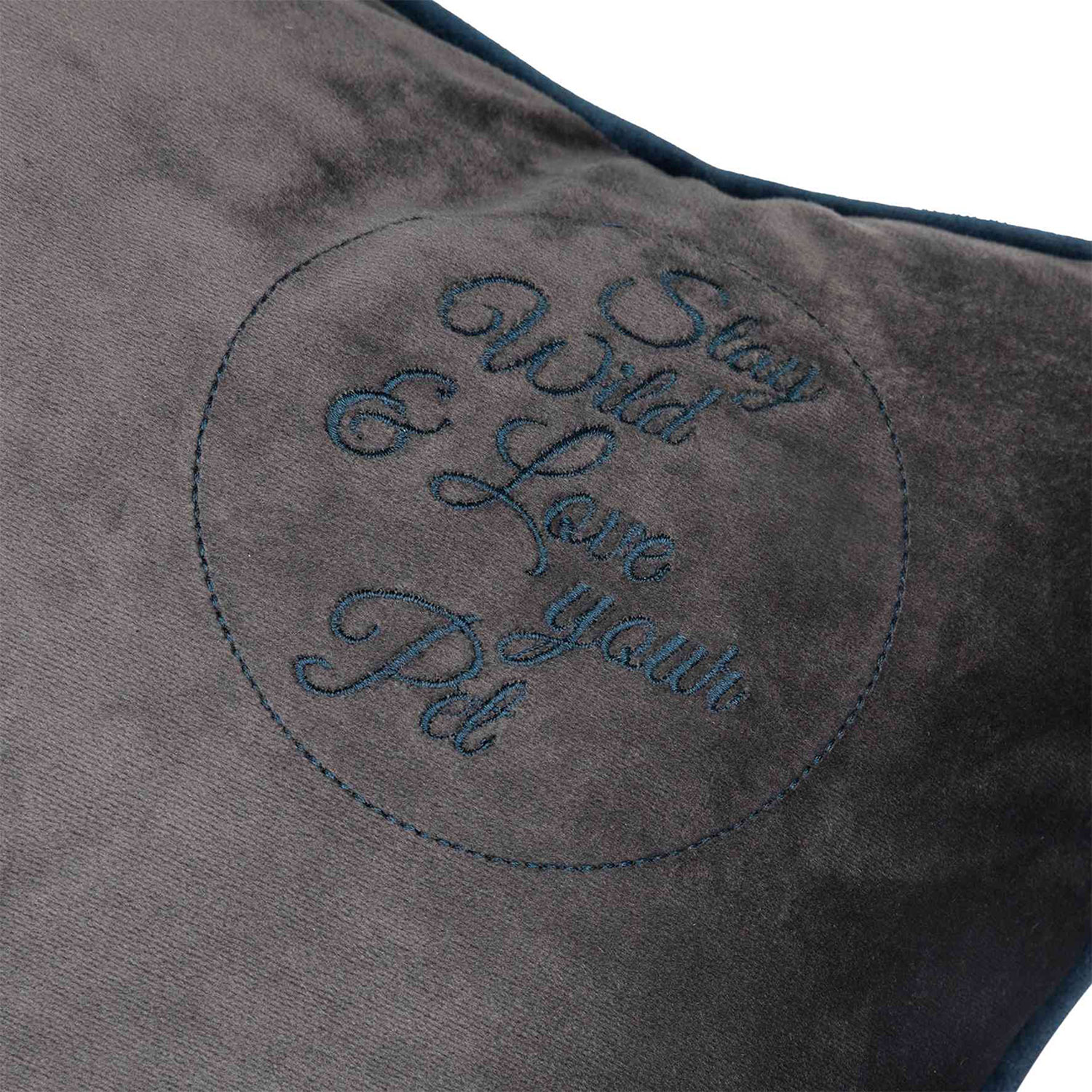 Cojín Love your Pet, 80 × 65 cm, Gris