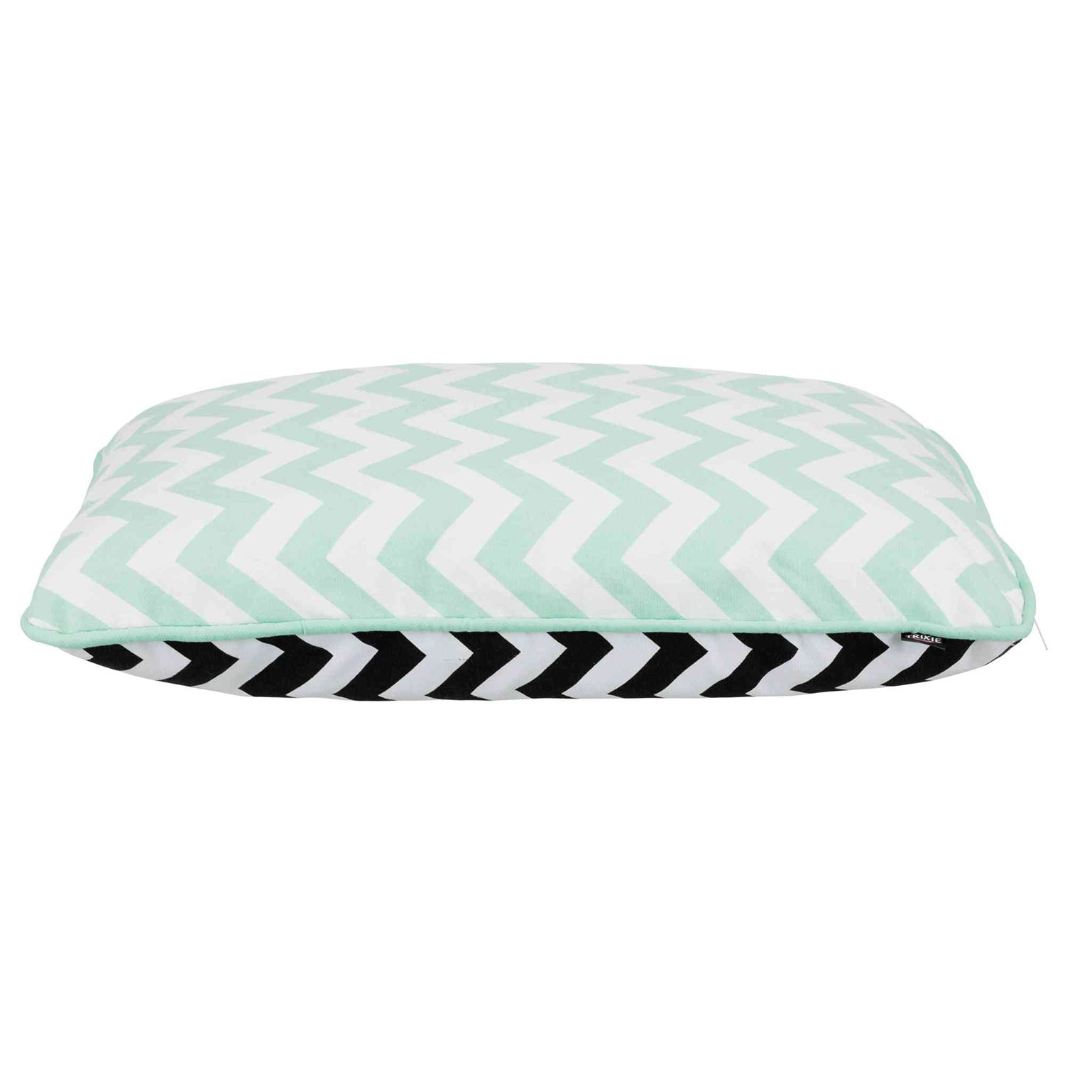 Cojín Fenjo, 70 × 50 cm, Menta-Negro-Blanco