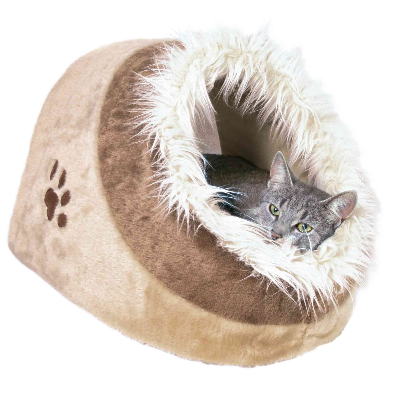 Cueva Suave Minou, 35 x 26 x 41 cm, Beige-Marrón