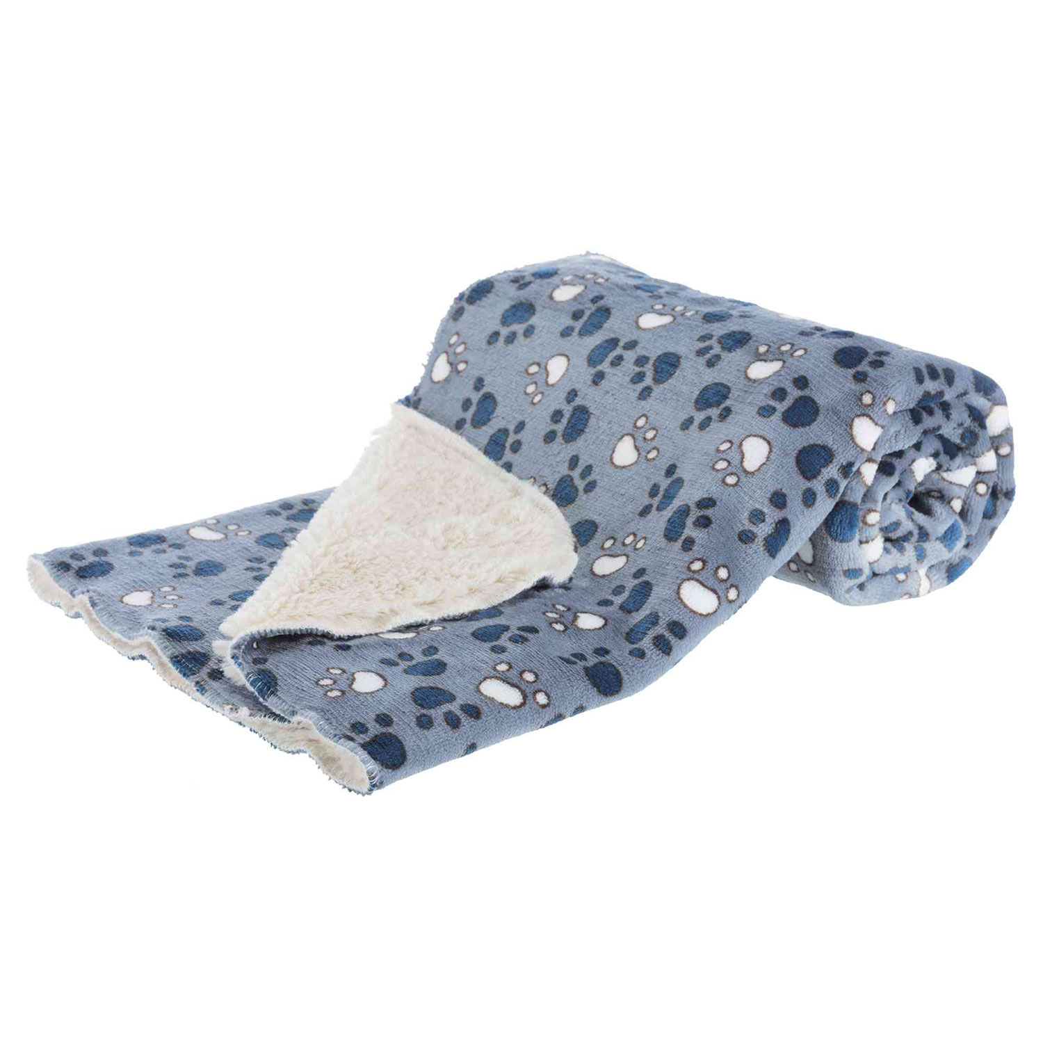 Manta Tammy, 100 × 70 cm, Azul-Beige