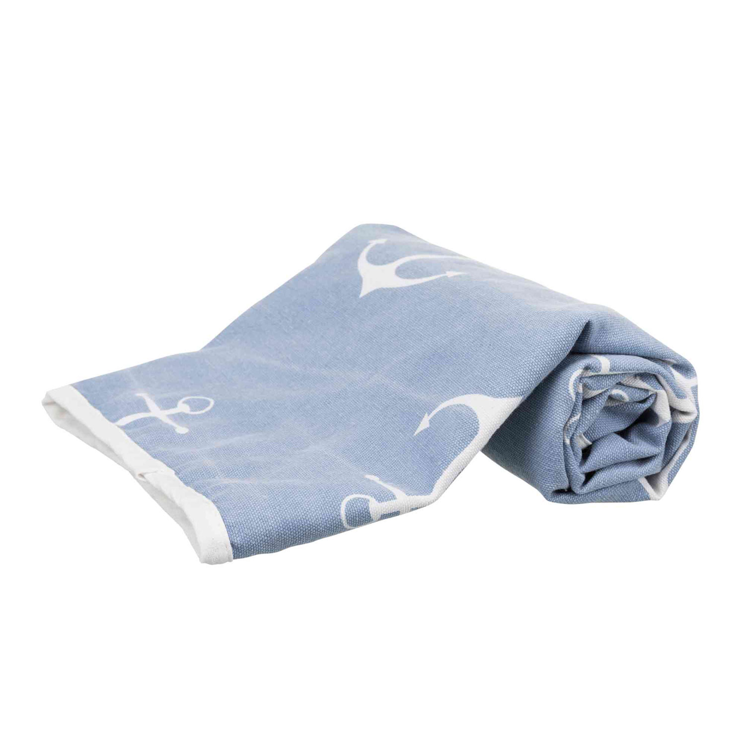 Manta Anchor, 100 × 70 cm, Azul-Blanco