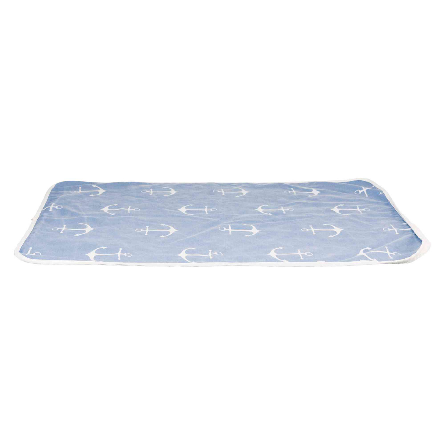 Manta Anchor, 100 × 70 cm, Azul-Blanco
