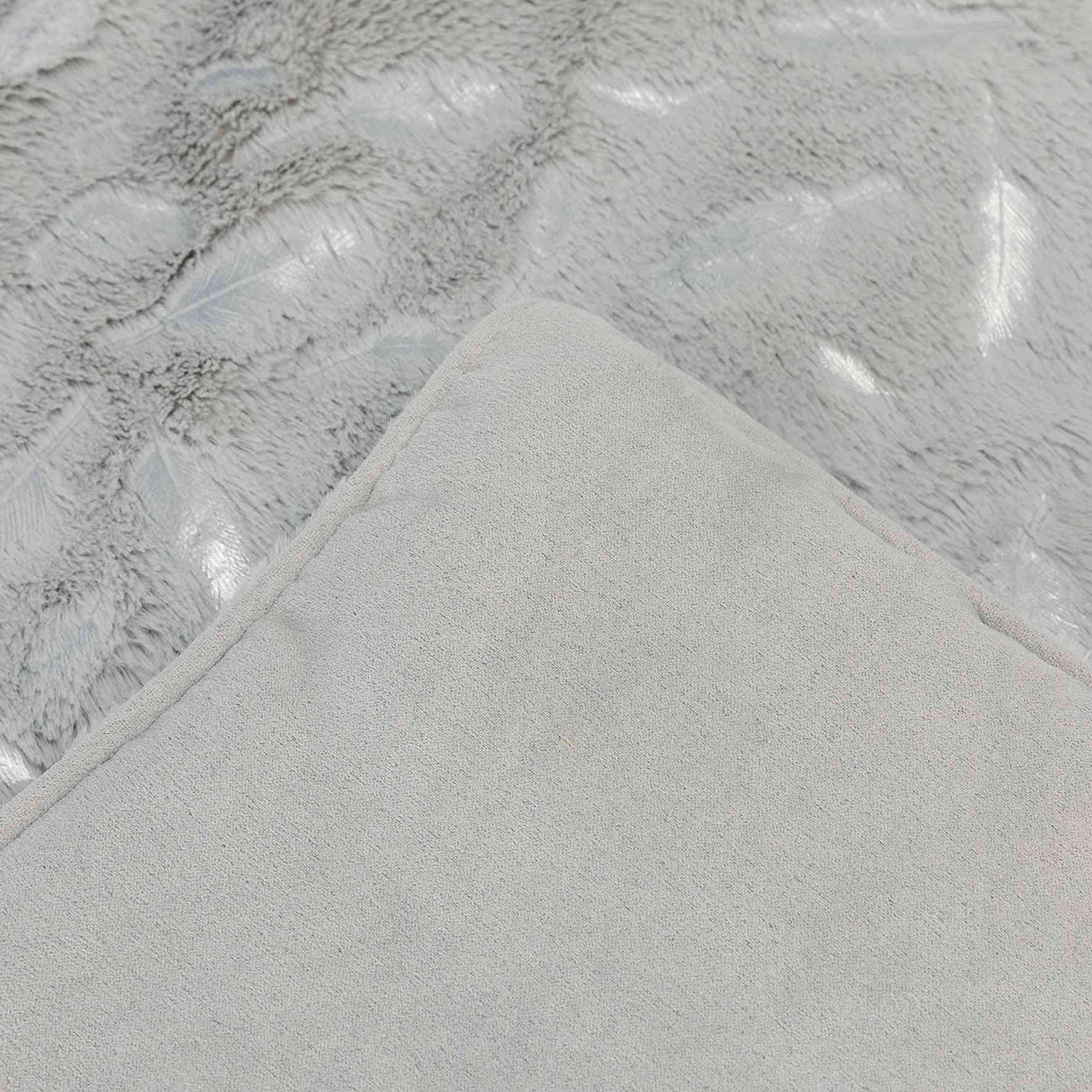 Manta Feather, 100 × 70 cm, Gris-Plata