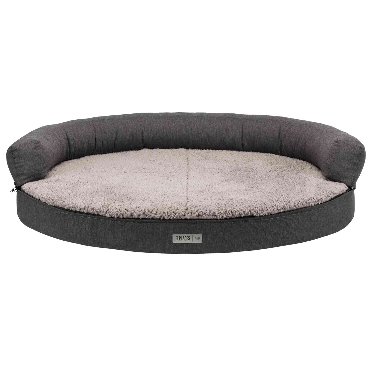 Sofá Vital Bendson, 75 × 60 cm, Gris Oscuro-Gris Claro