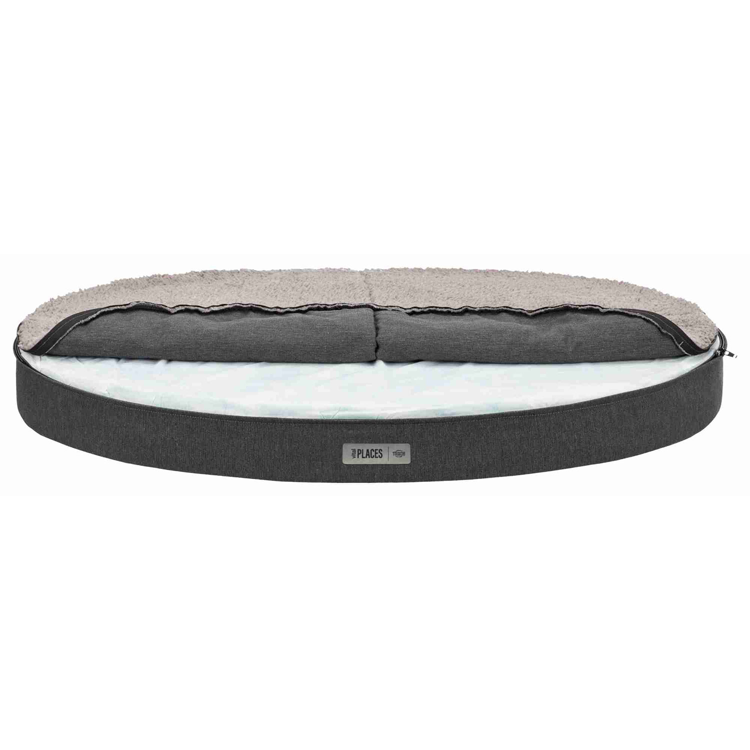 Sofá Vital Bendson, 75 × 60 cm, Gris Oscuro-Gris Claro