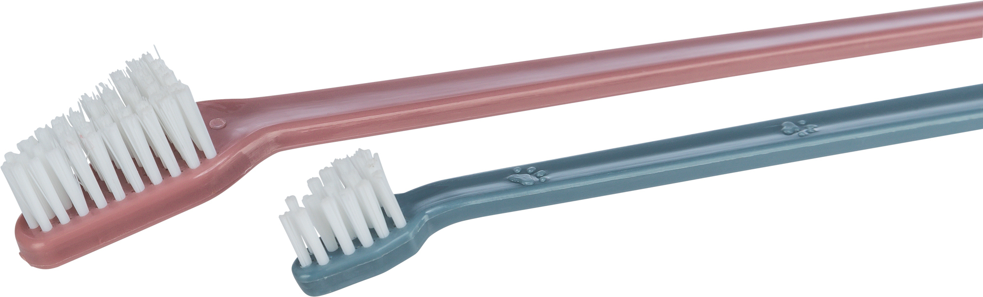 4 Cepillos dientes 23 cm dobles, plástico