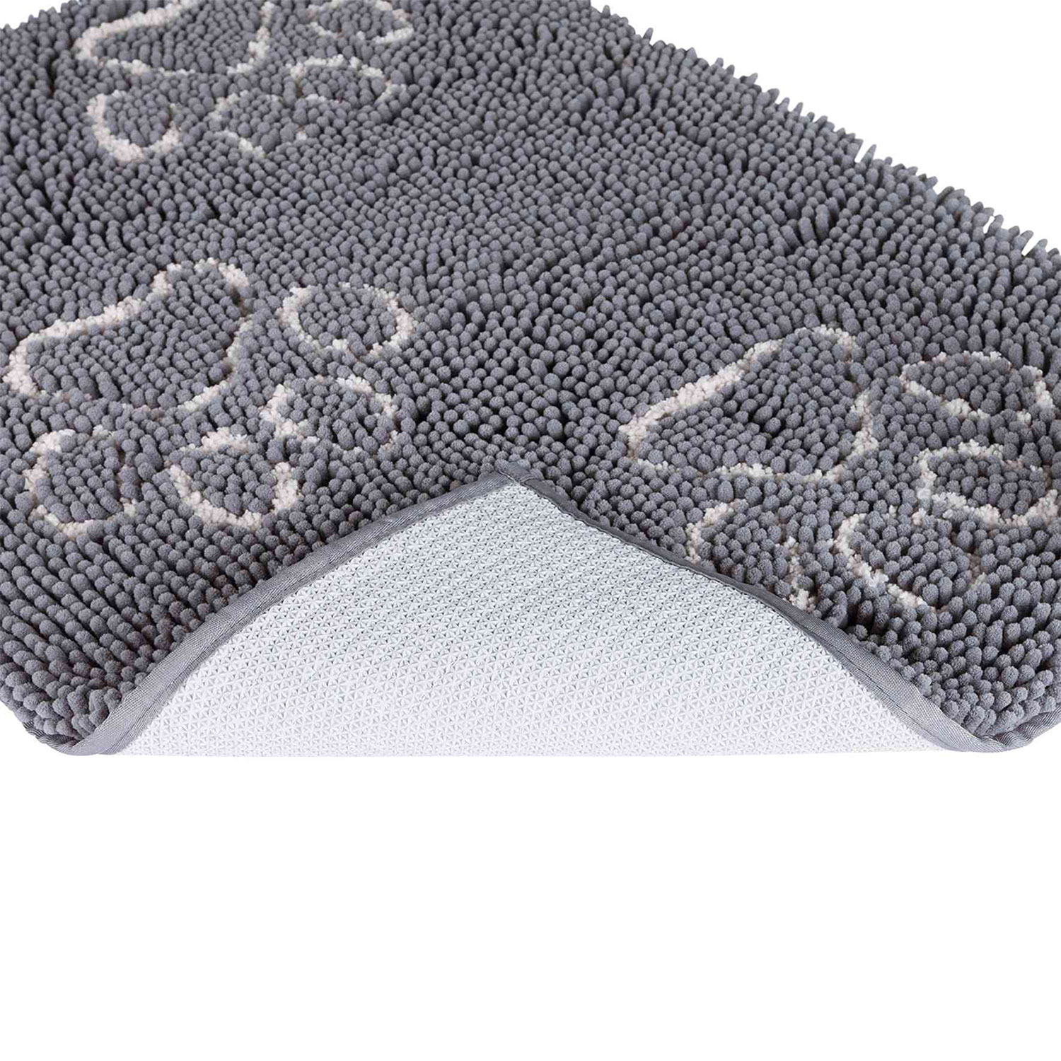 Alfombrilla Absorbente Suciedad, Resiste agua, 80 × 55 cm, Gris