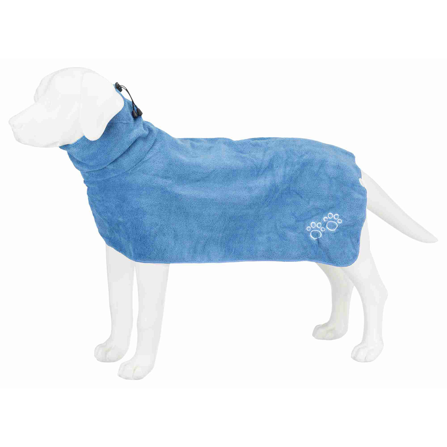 Albornoz perros, XS, Microfibra, 30 cm, Azul