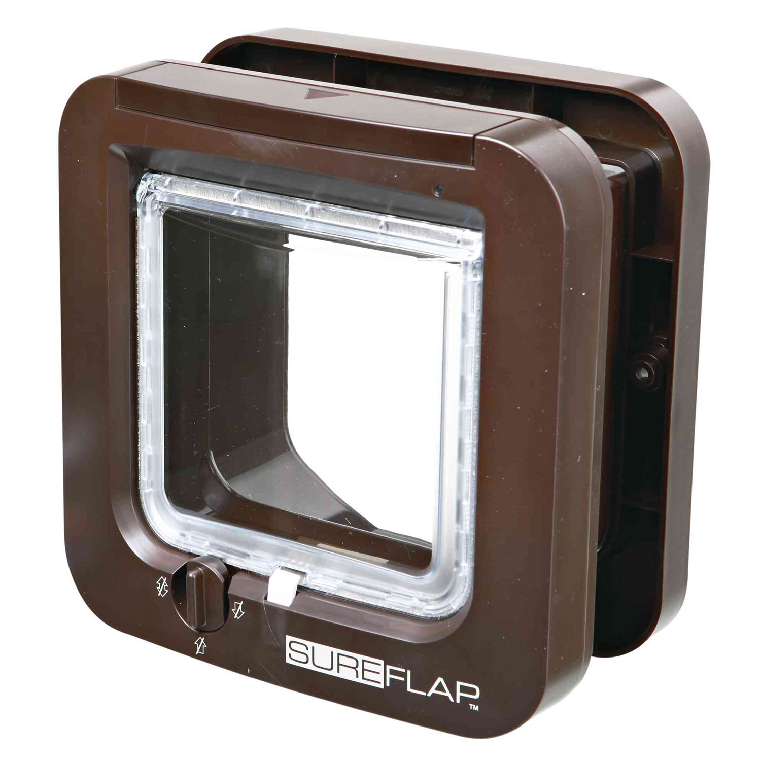 Trampilla SureFlap, Microchip, 21 × 21 cm, Marrón