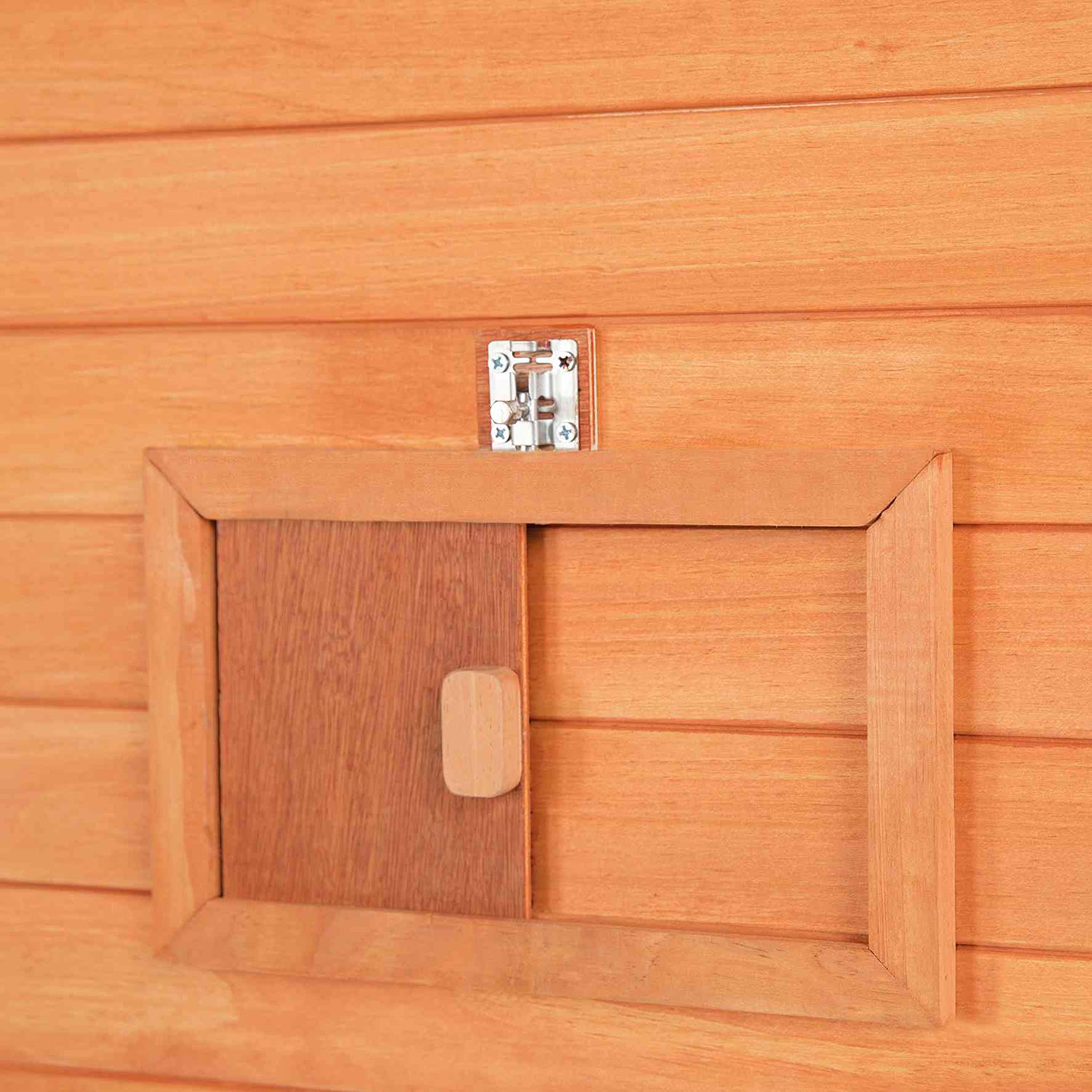 Refugio exterior Gatos Natura, Madera, 195 × 175 × 95 cm