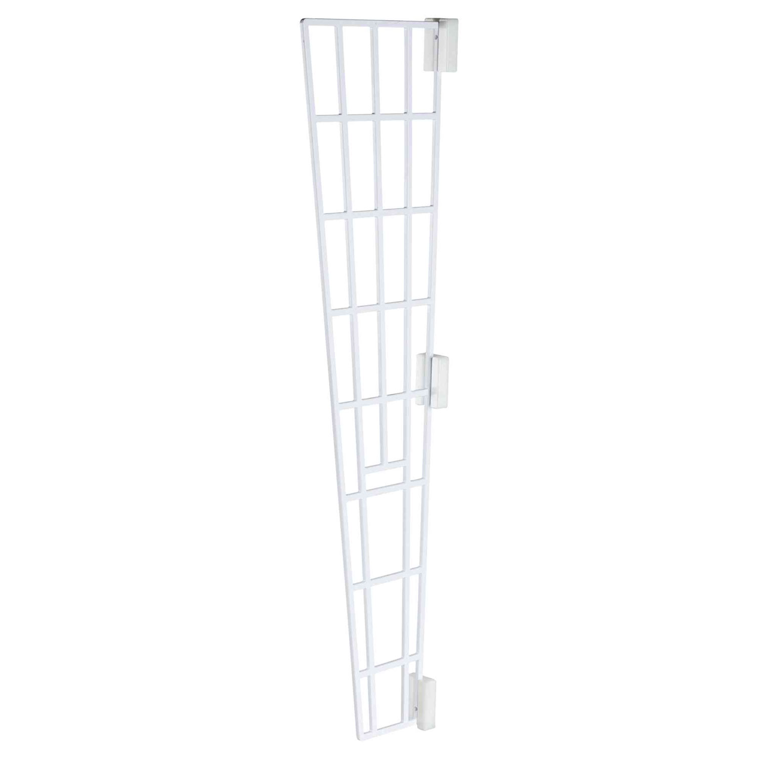 Rejilla ventana inclinada, Lateral, 62 × 16/7 cm, Blanco