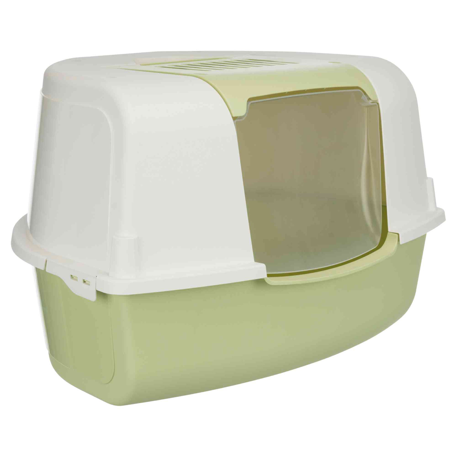 Bandeja Tadeo Esquina, Apertura Superior, 58 × 38 × 50 cm, Verde-Blanco
