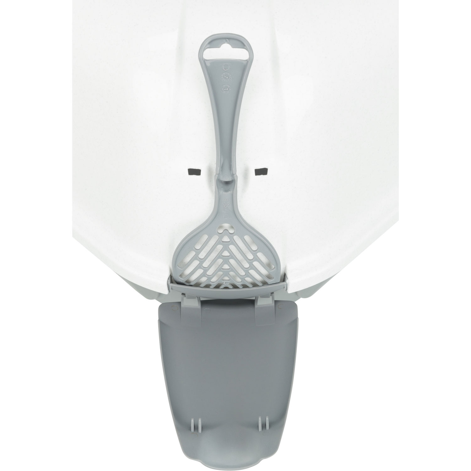 Bandeja Corner Higiénica Maro, 60 × 43 × 52 cm, Gris claro/Granito