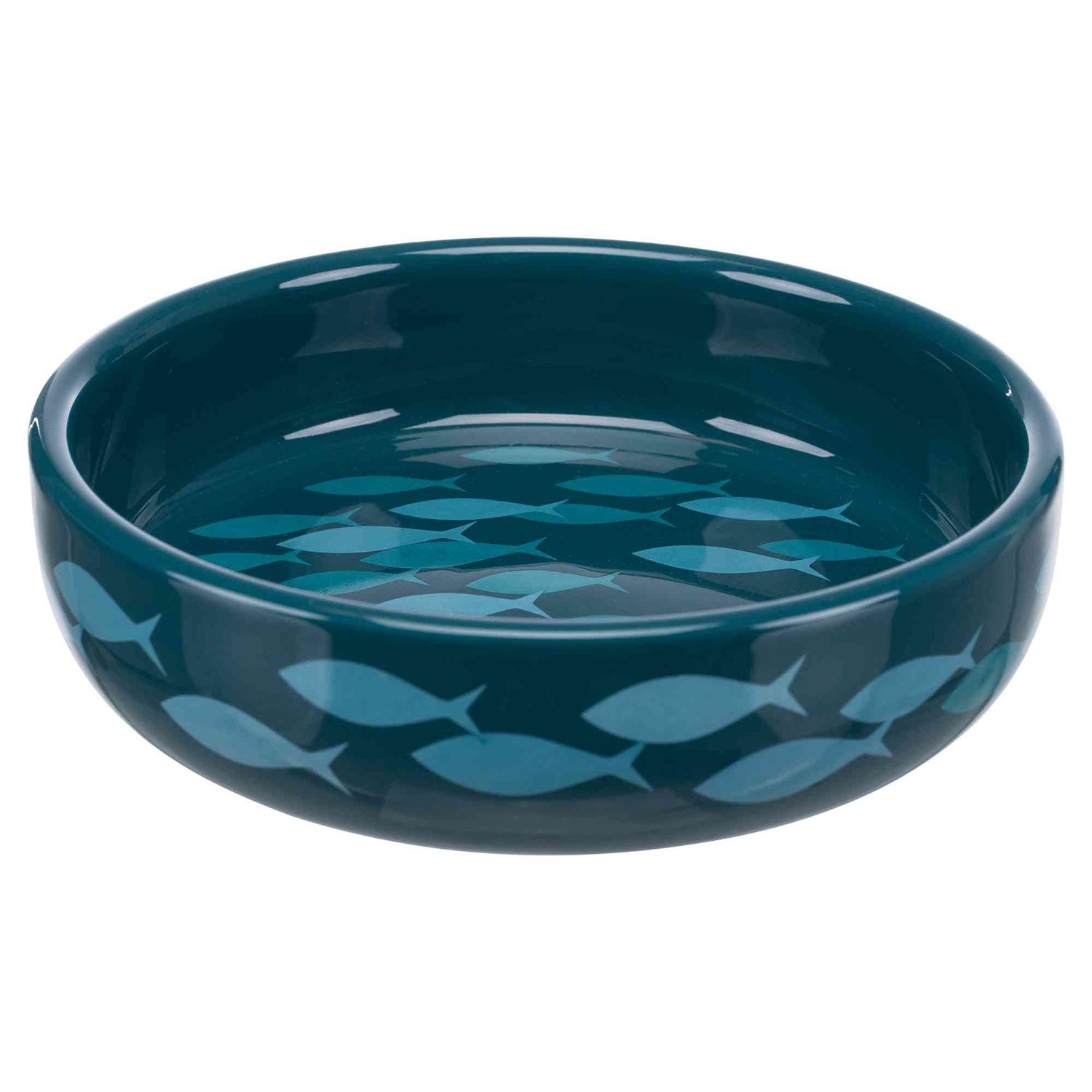 Comedero Razas Hocico Cort, Cerámica, 0.3l/ø15 cm, Azul