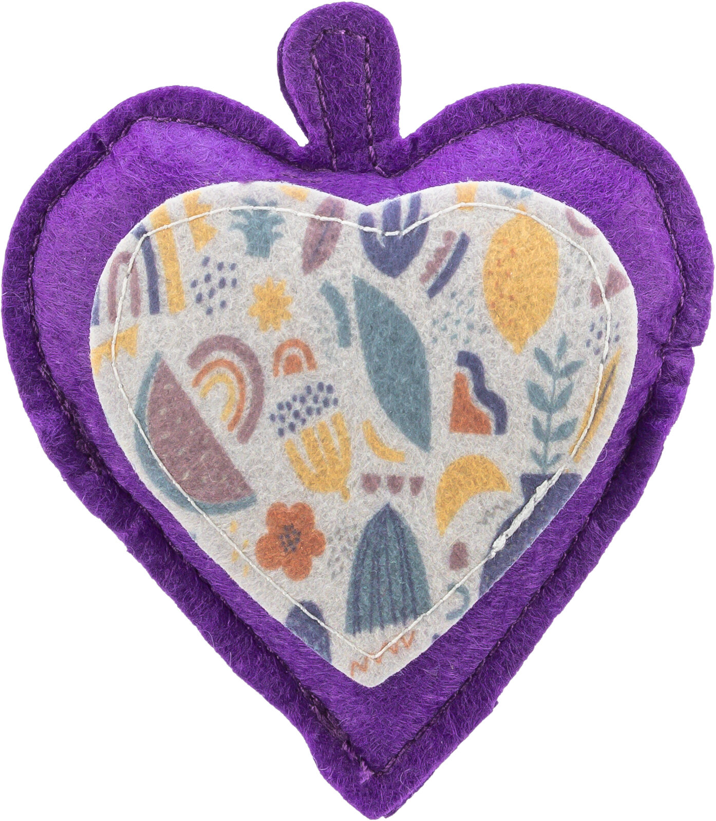 Corazón de Fieltro con relleno de Valeriana, 11 cm