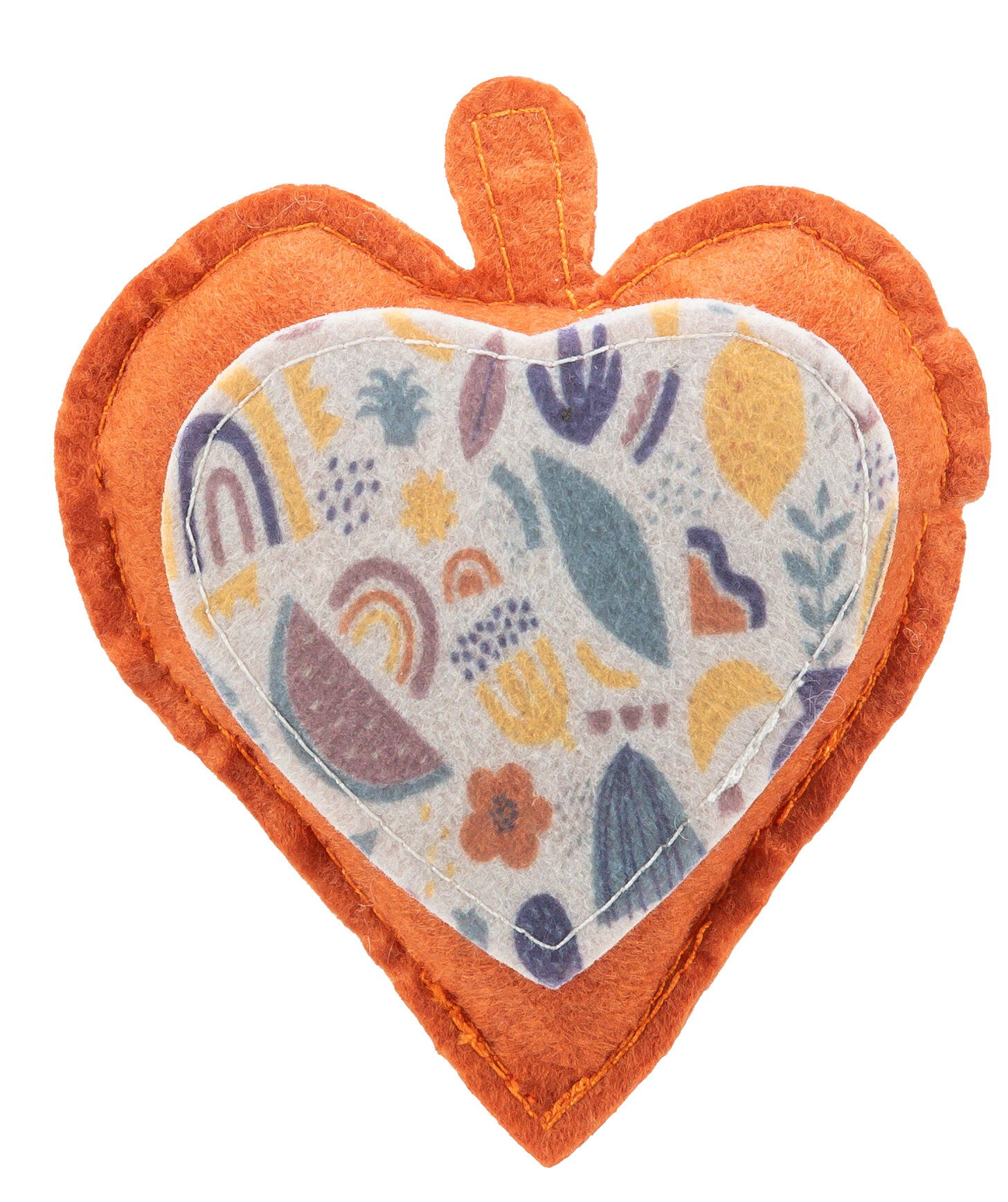 Corazón de Fieltro con relleno de Valeriana, 11 cm