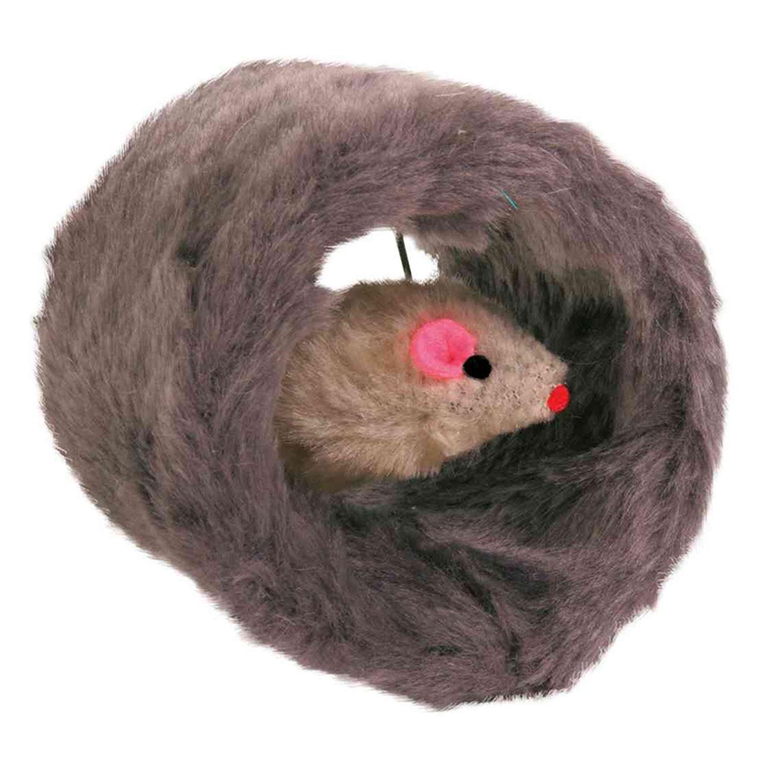 Rollo Juego con ratón peluche, ø8 cm