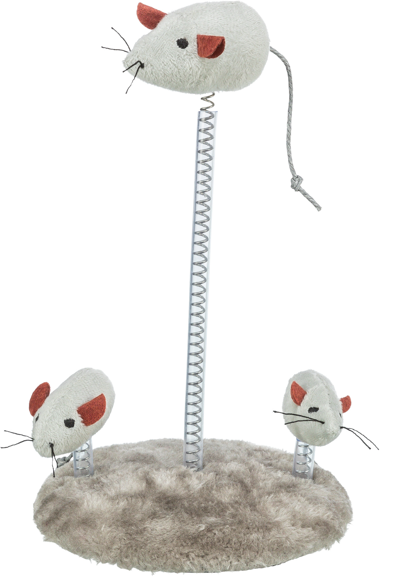 Familia Ratón en Muelle, Felpa, ø15 x 22 cm