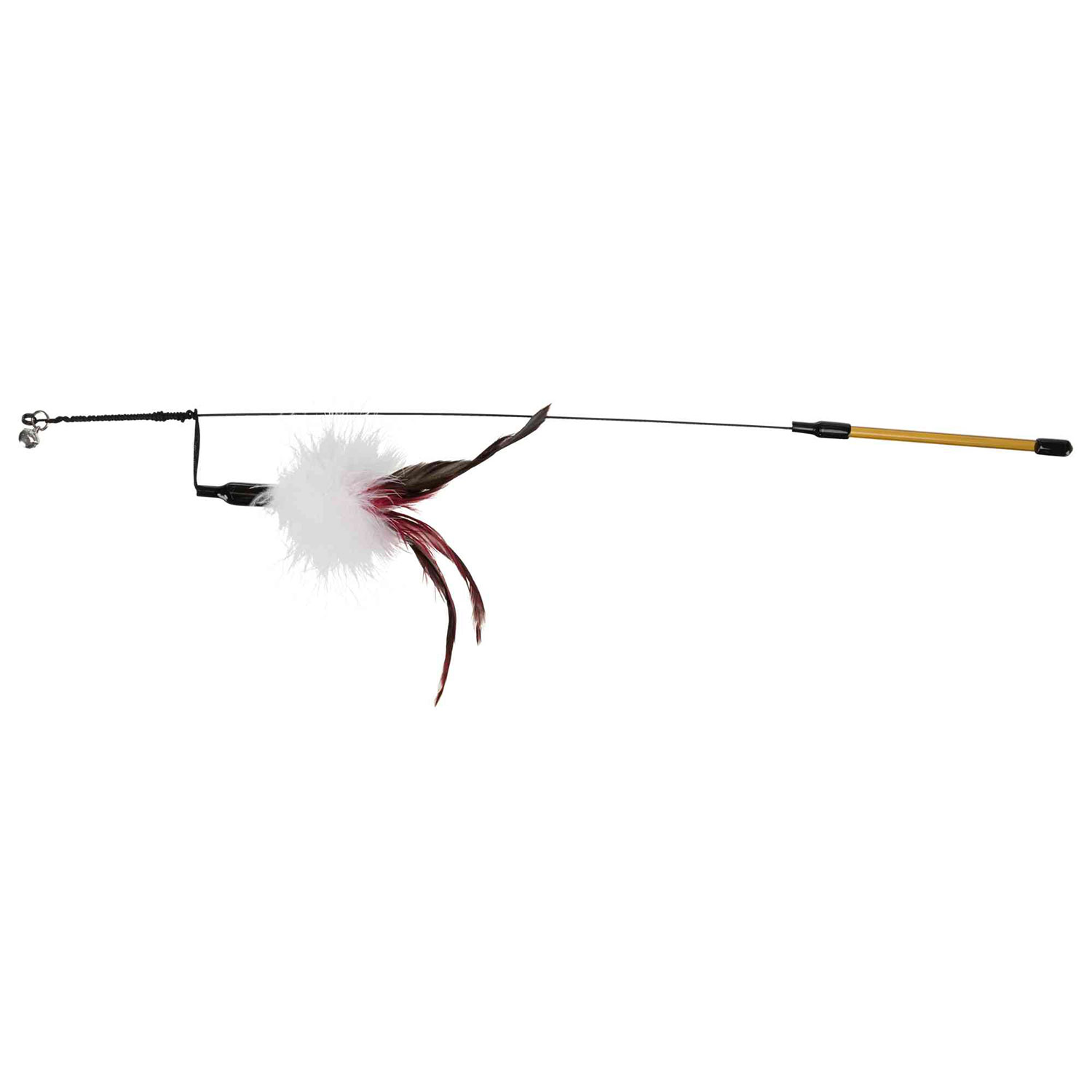 Varita de Juego con Plumas, Metal, 50 cm