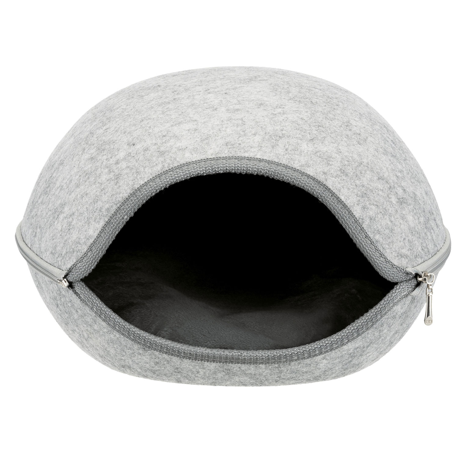 Cueva Suave Luna, Fieltro, 40 × 24 × 46 cm, Gris claro