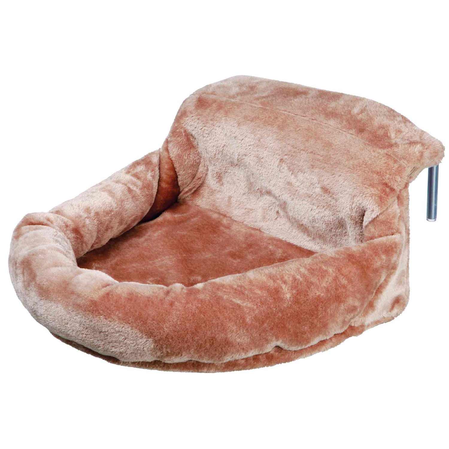 Cama Radiador, Peluche, 46 × 11 × 33 cm, Marrón