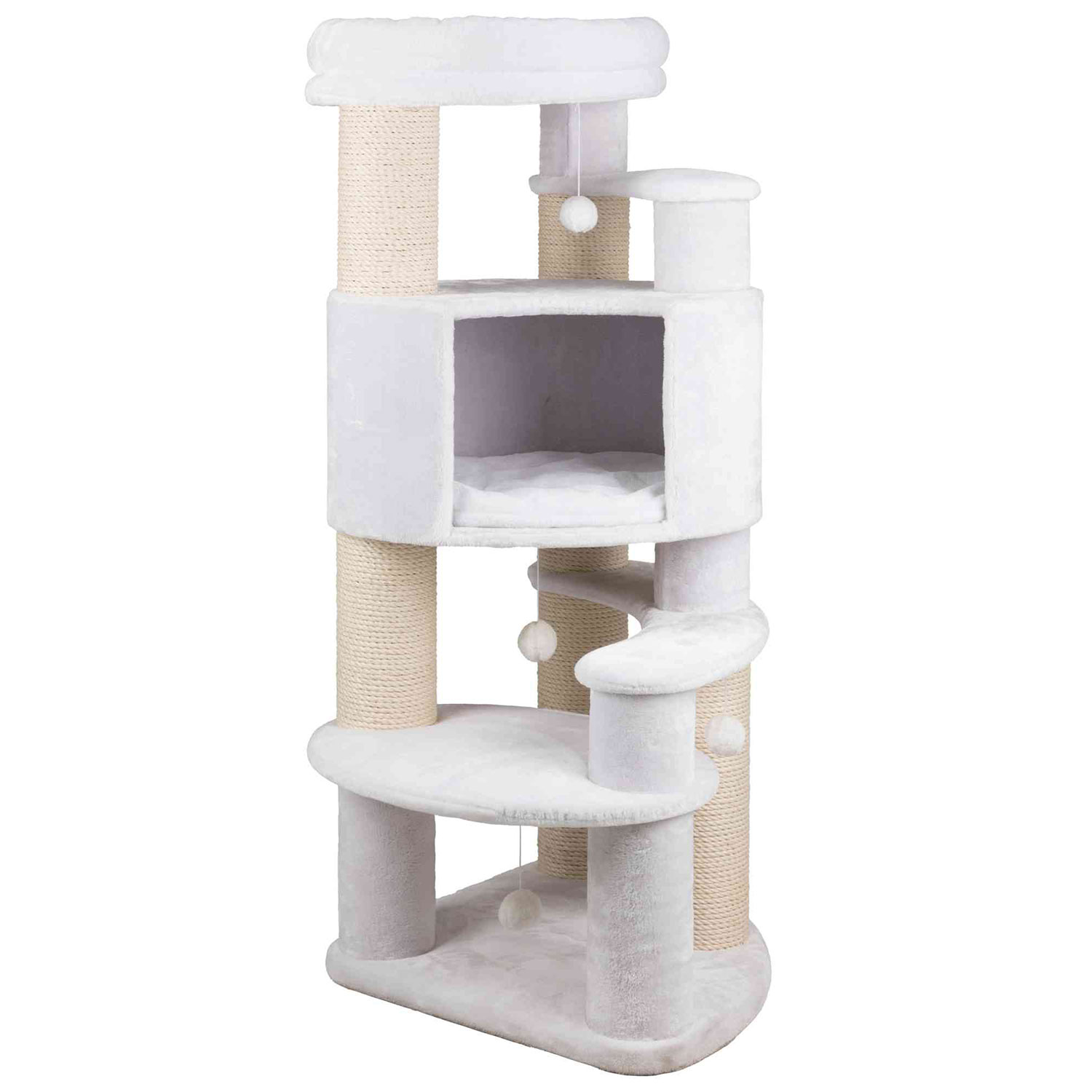 Árbol Rascador Zita XXL, 147 cm, Blanco