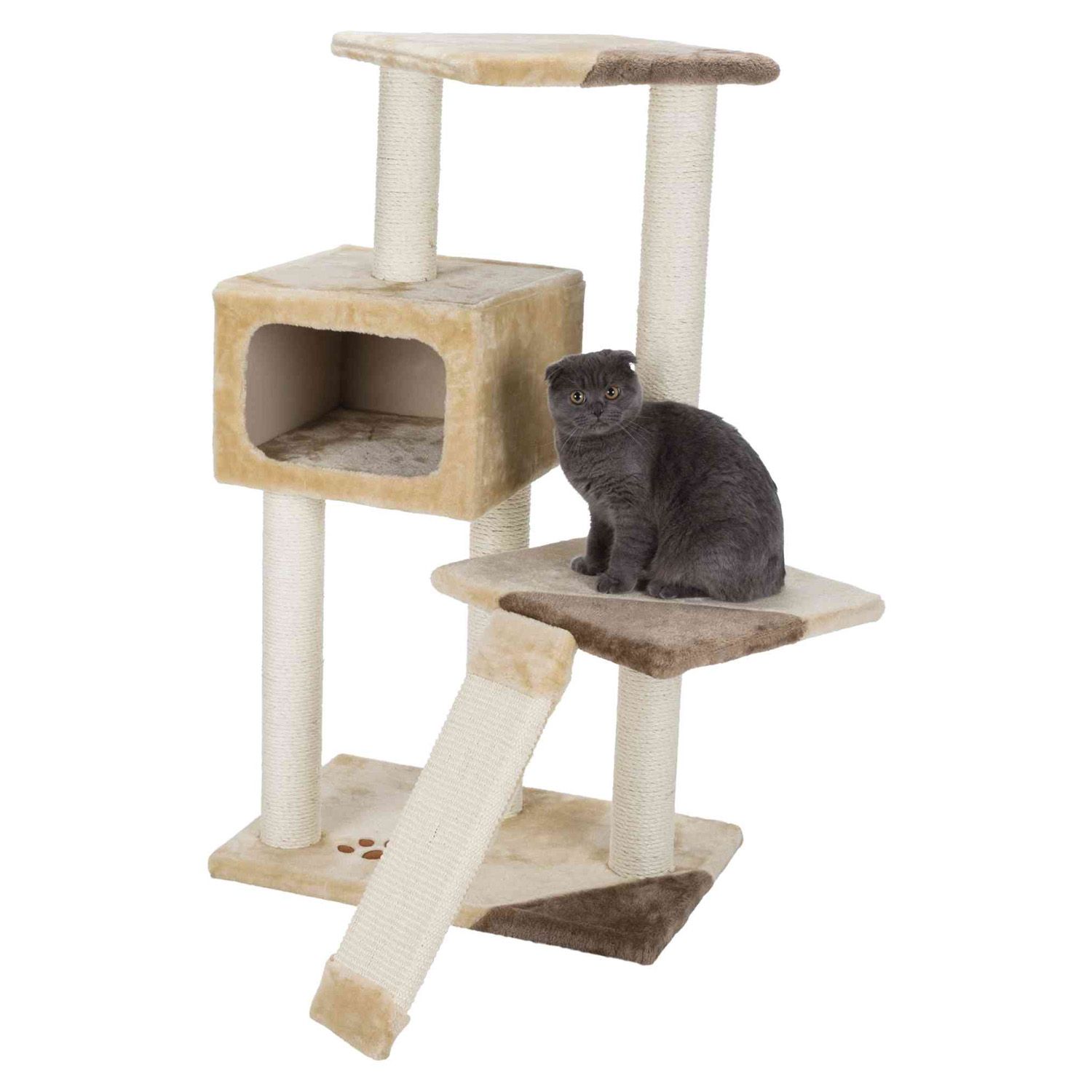 Poste Rascador Almeria, 106 cm, Beige-Marrón
