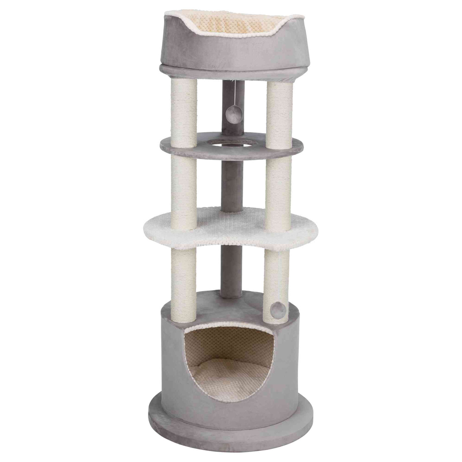 Árbol Rascador Lavinia, 138 cm, Capuchino-Crema