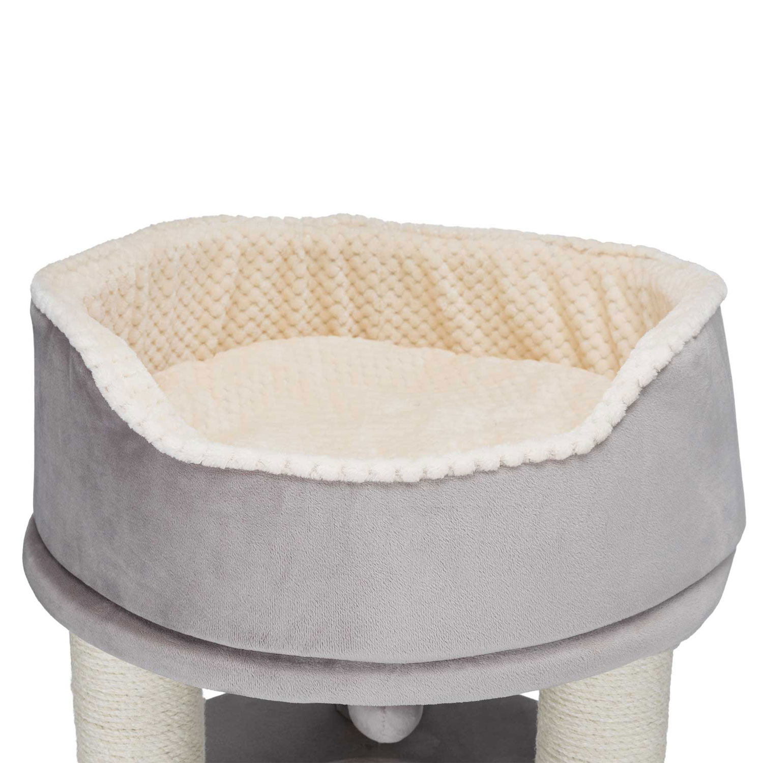 Árbol Rascador Lavinia, 138 cm, Capuchino-Crema