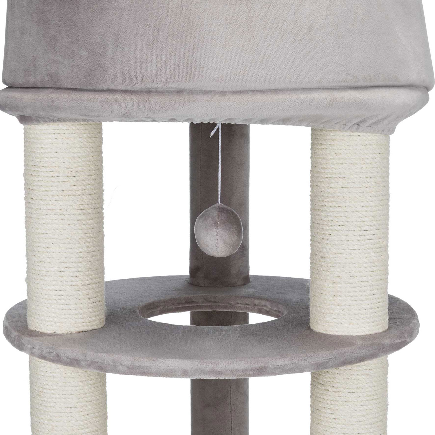 Árbol Rascador Lavinia, 138 cm, Capuchino-Crema
