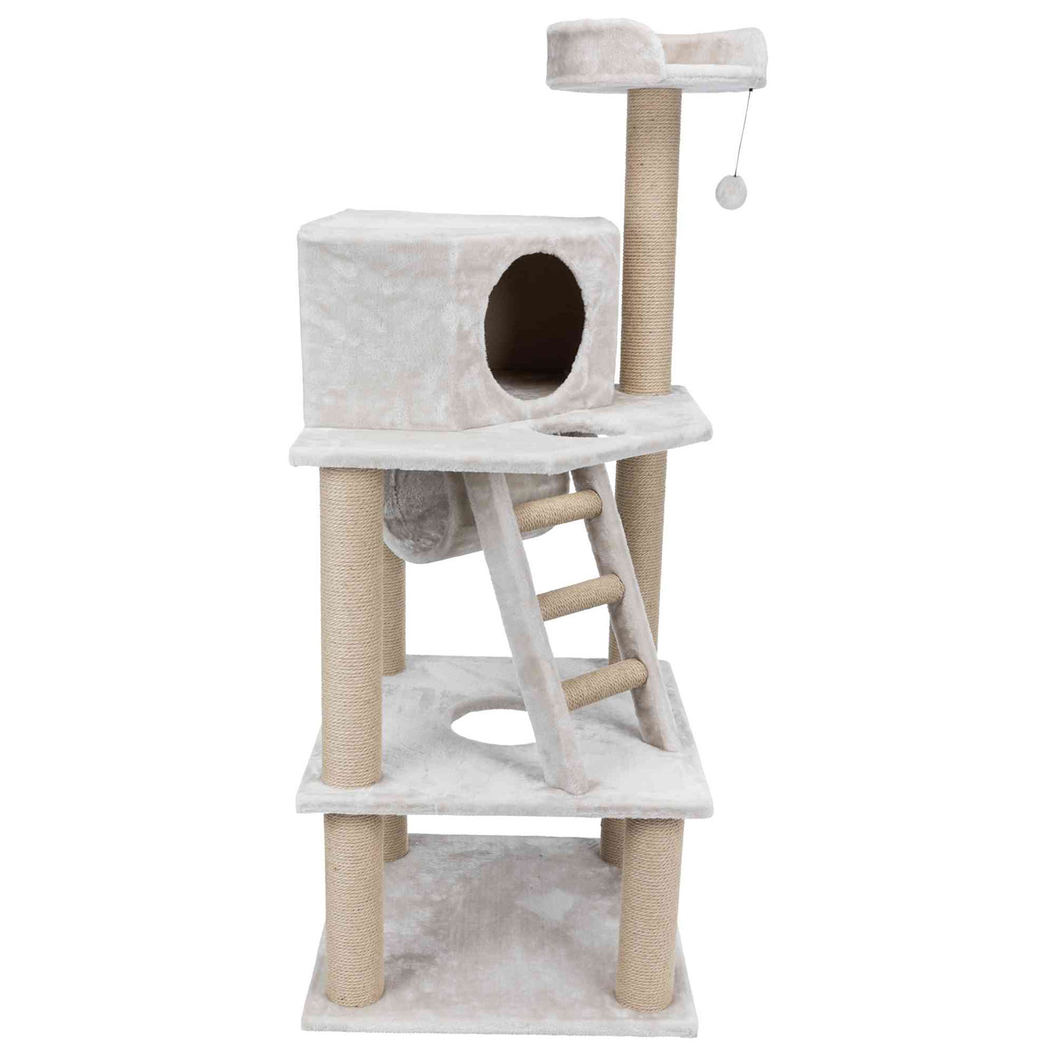 Poste Rascador Marlena, 151 cm, Gris Claro