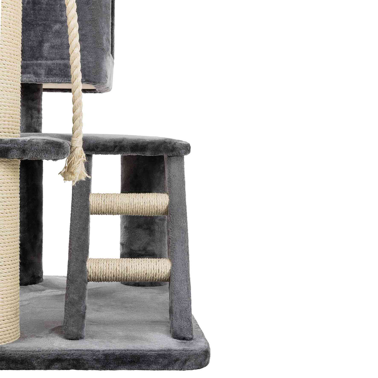 Poste Rascador XXL Tizian, 20–240 cm, Gris