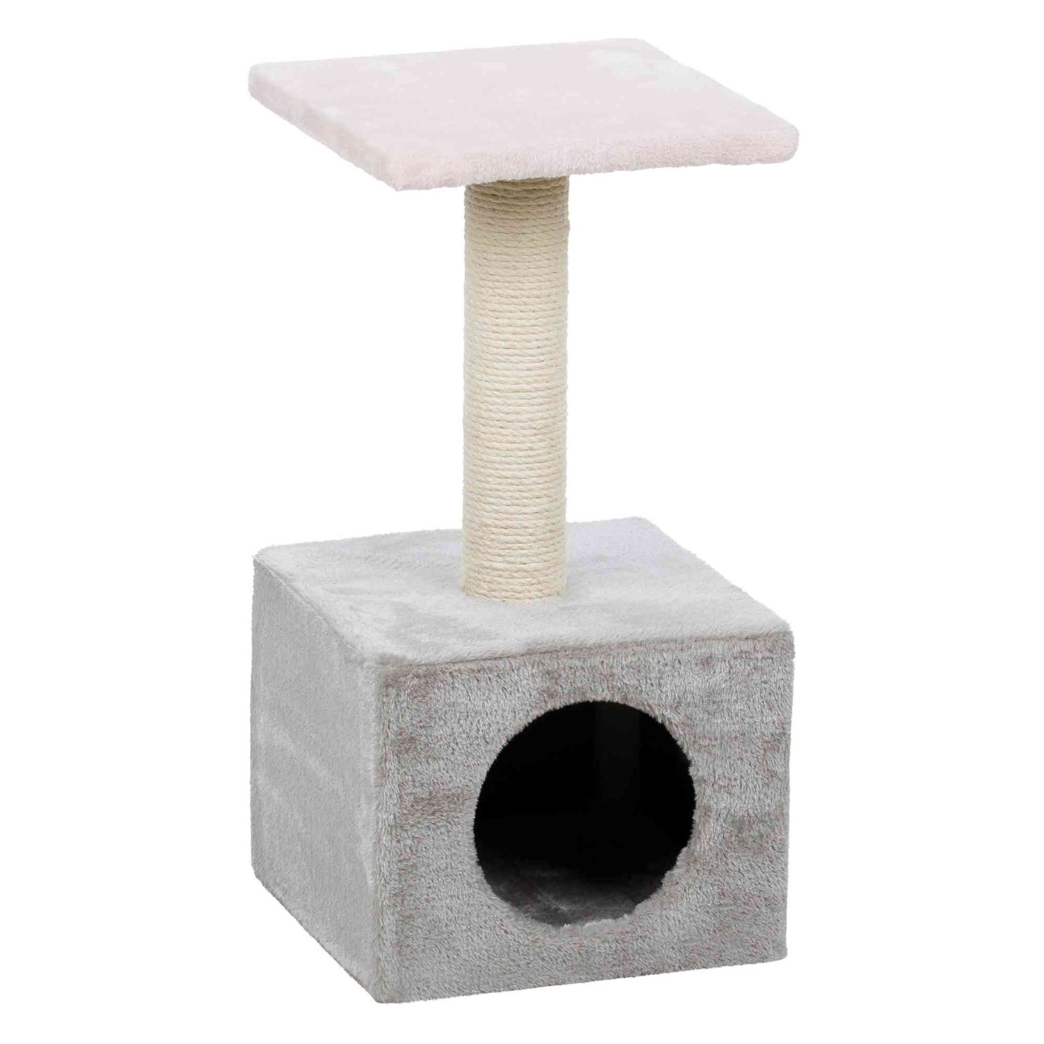 Poste Rascador Zamora, 60 cm, Rosado-Gris