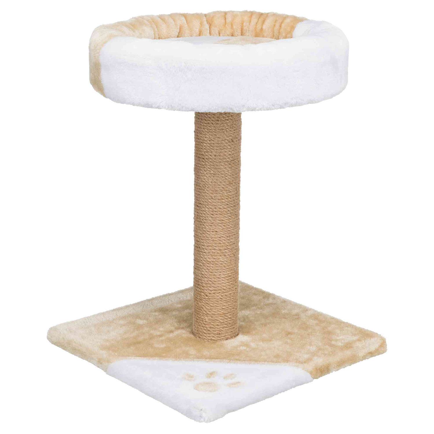 Poste Rascador Tarifa, 52 cm, Beige-Blanco