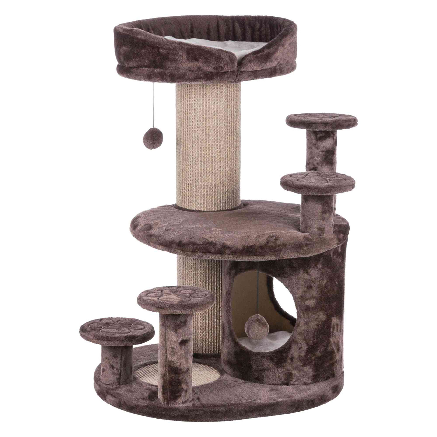Poste Rascador Emil, Gatos Mayores, 96 cm, Marrón