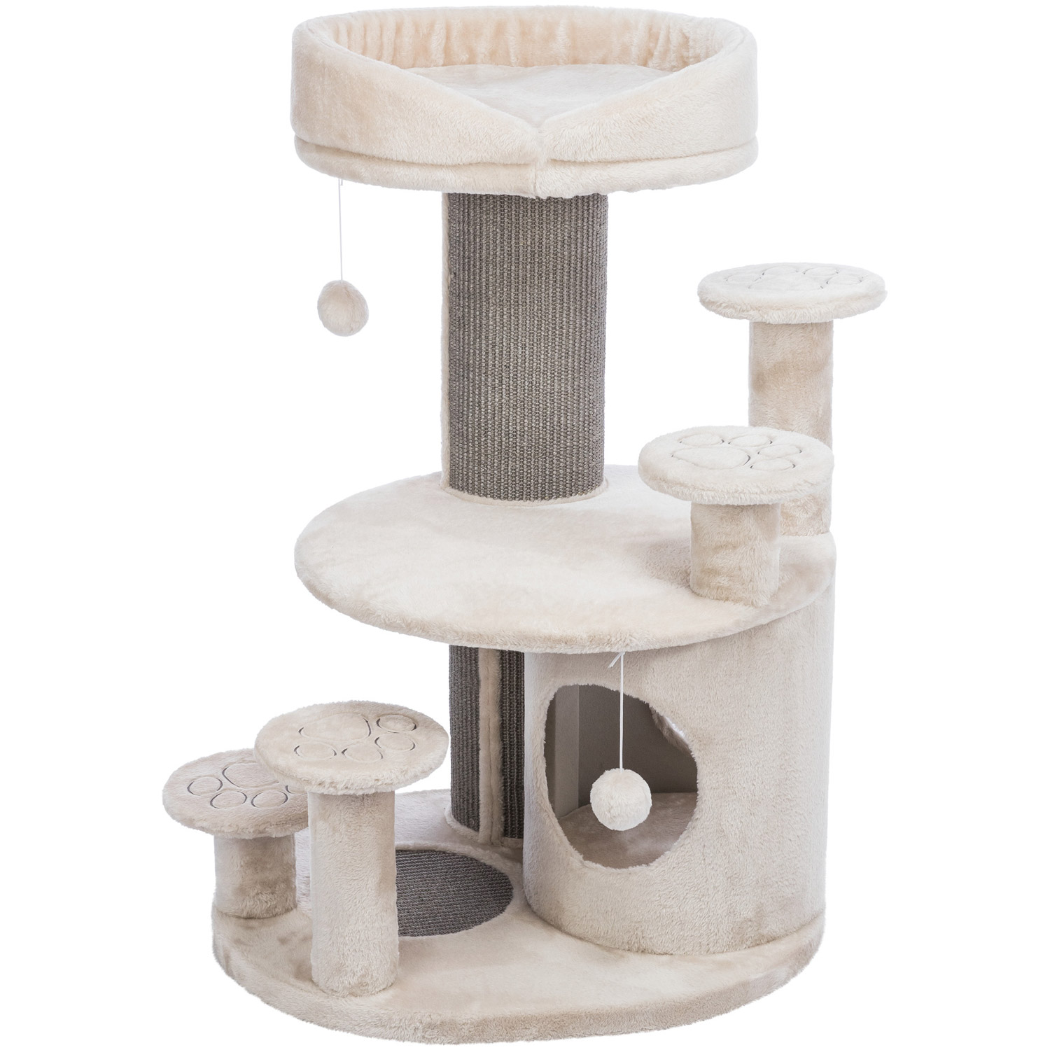 Poste Rascador Emil, Gris claro, 96 cm