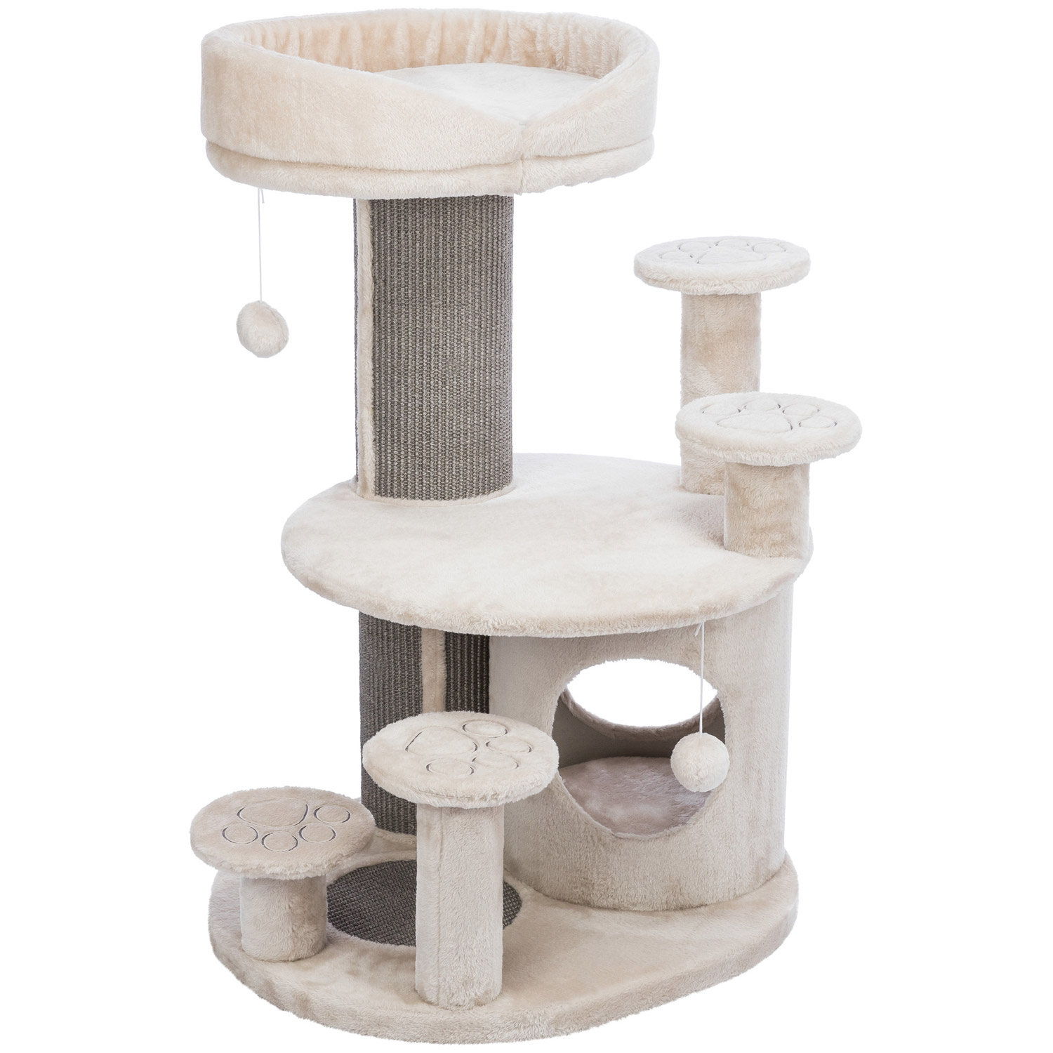 Poste Rascador Emil, Gris claro, 96 cm