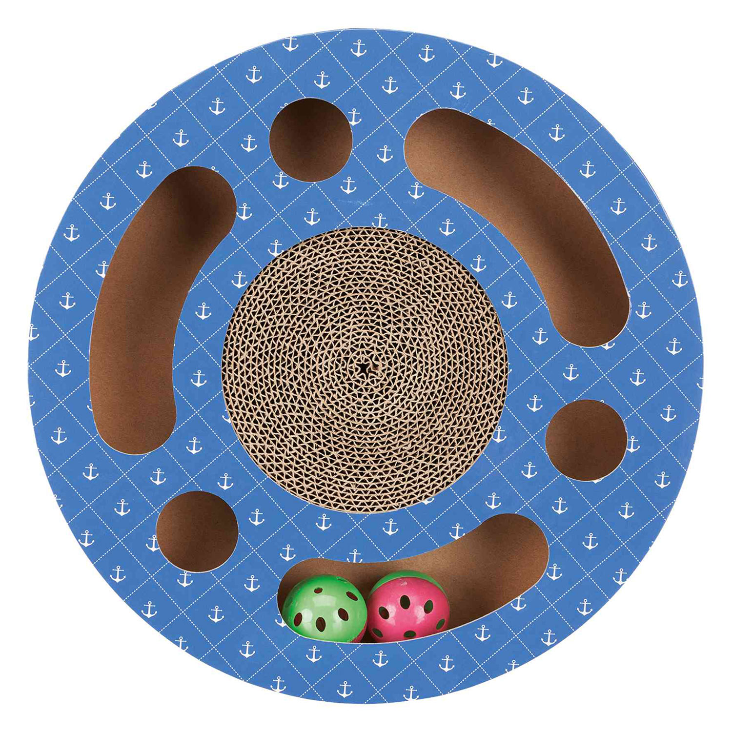 Tambor rascador con juguetes, Ø33 cm
