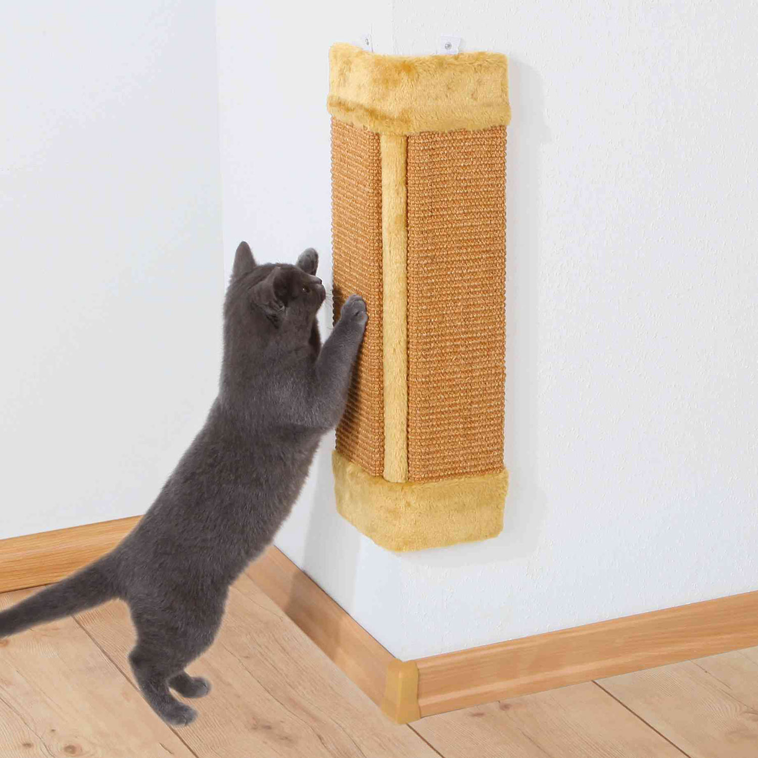 Tabla Rascadora para Esquinas, 23 x 49 cm, Marrón