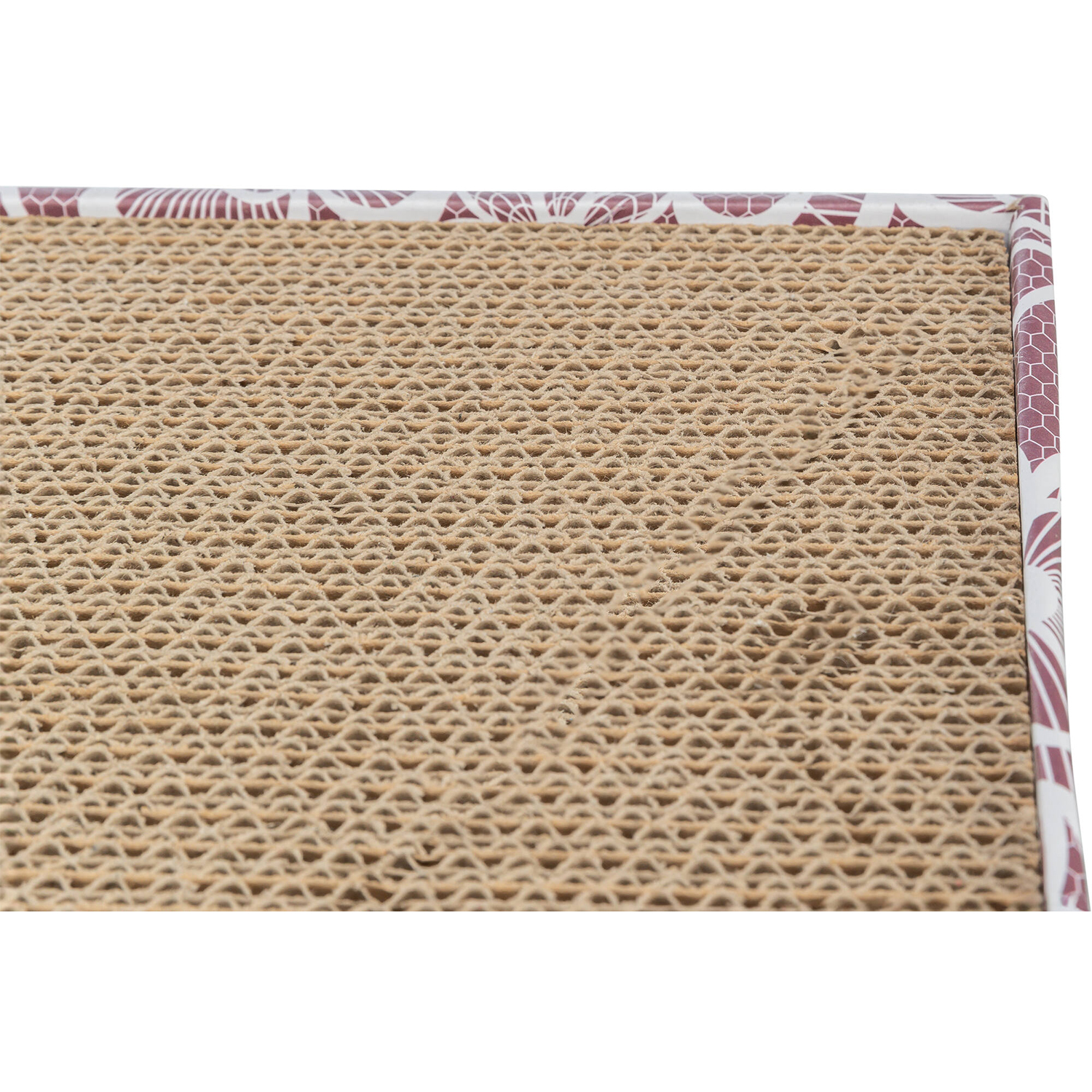 Cartón Rascador con Juguetes, 48 × 25 cm, Rosa