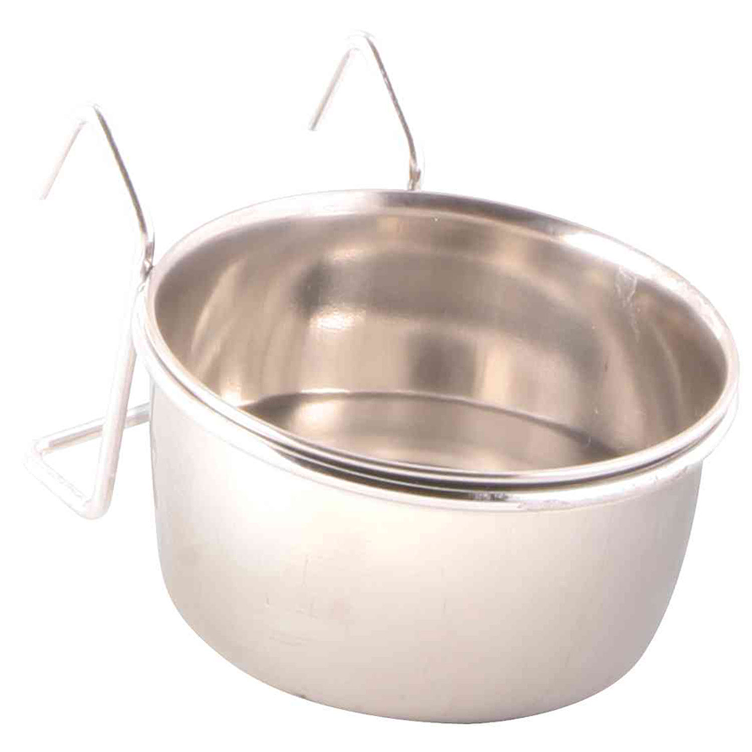 Comedero-Benedero Acero, con Gancho, 0.15 l, ø 7 cm