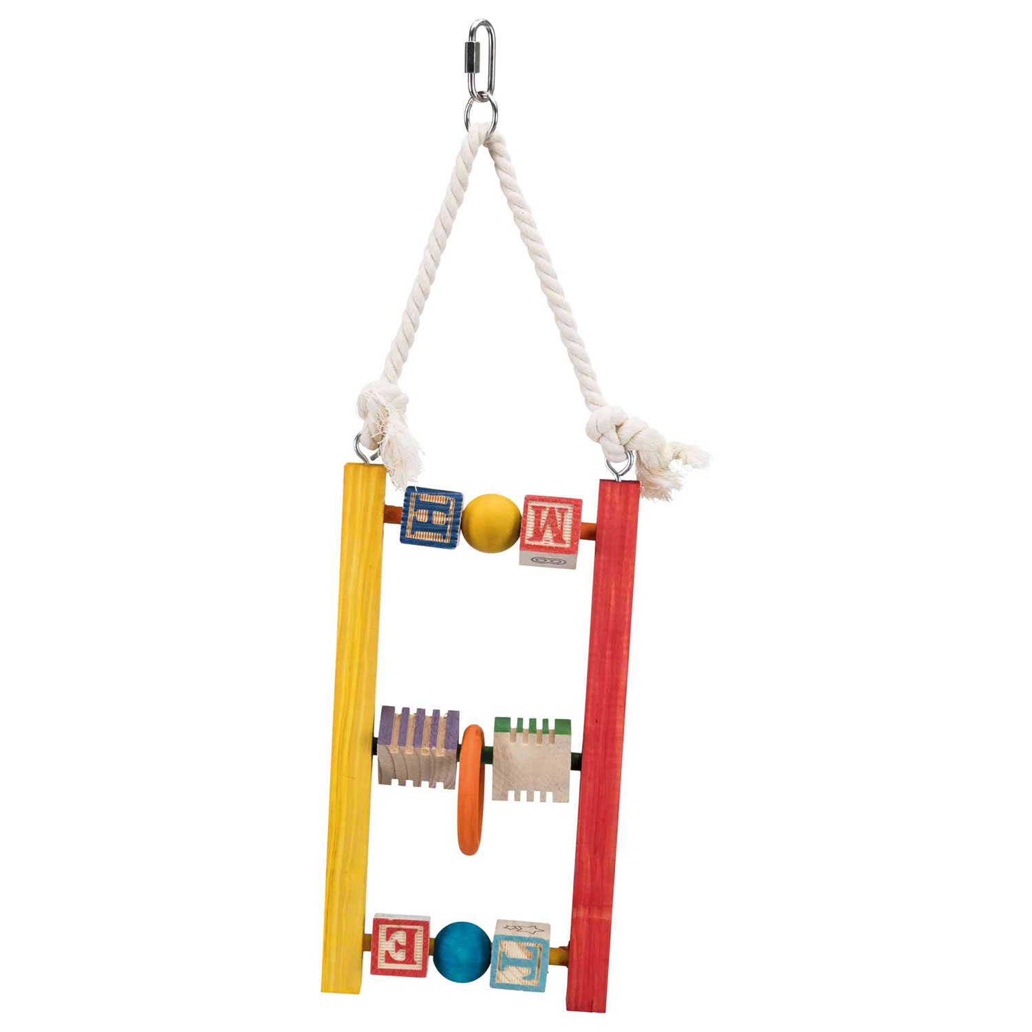 Escalera de Madera con Elementos, 3 anillos / 44 cm
