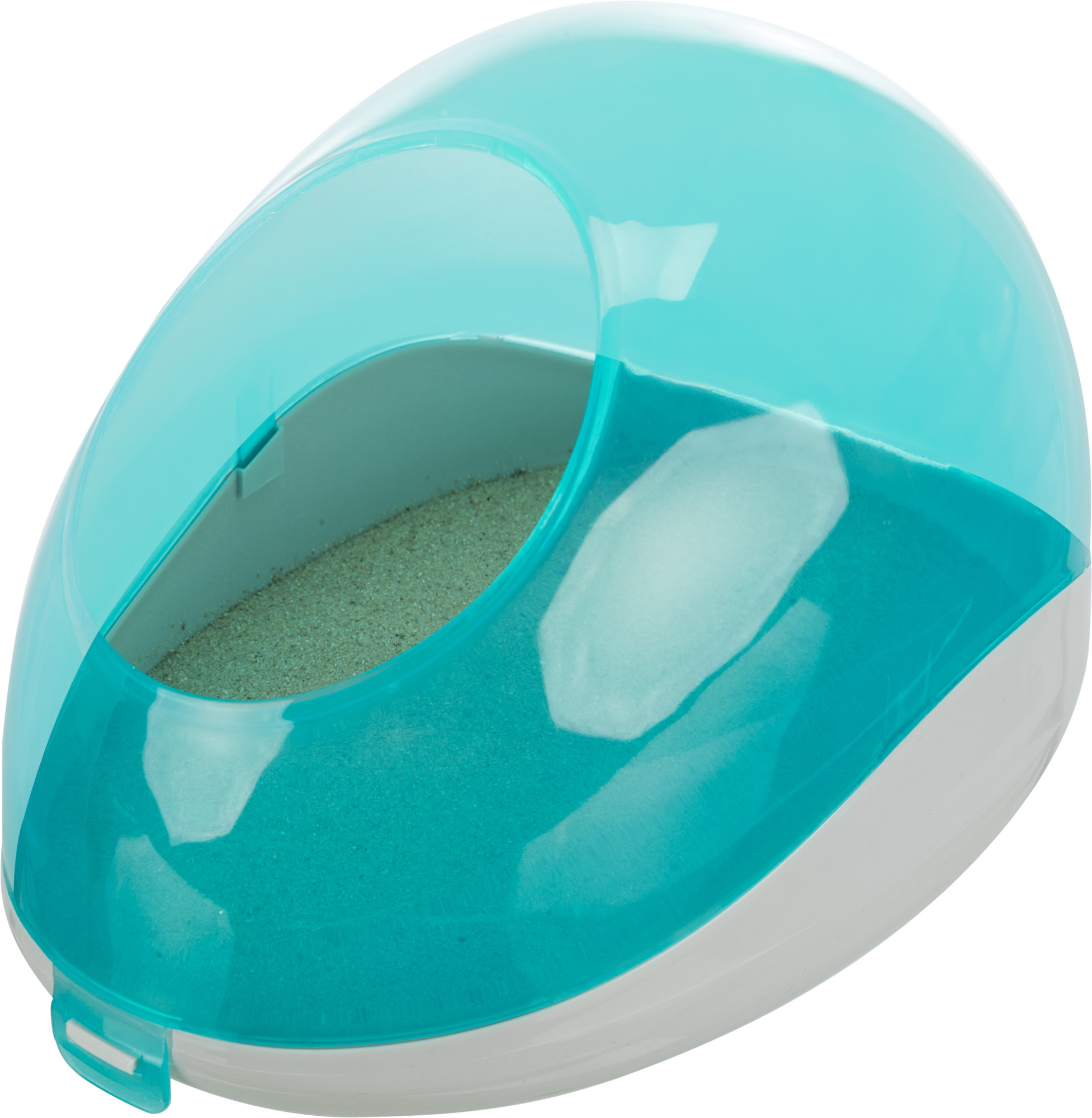 Bañera arena, Chinchillas, 27 × 18 × 16 cm, Plata-Verde