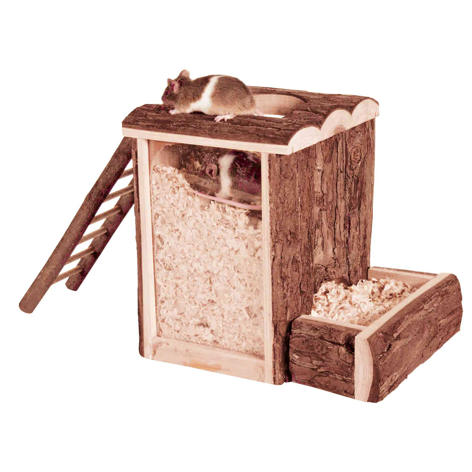 Torre Laberinto Roedor, Natural Living, 20 × 20 × 16 cm