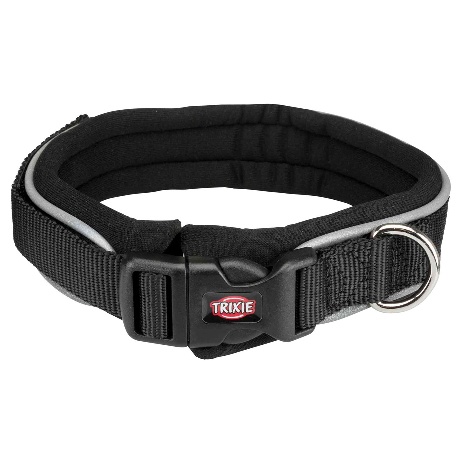 Collar NEW Premium con Neopreno, M, 35-40 cm/30 mm, Negro