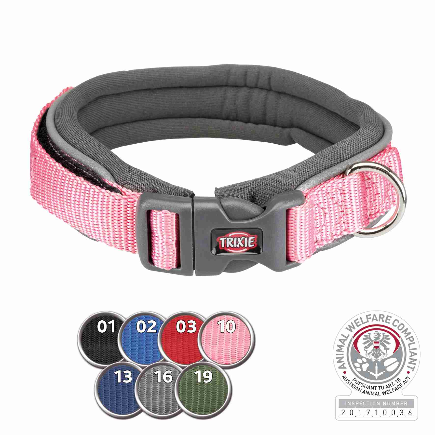 Collar NEW Premium, Neopreno, M, 35–40 cm/25 mm, Cobalto
