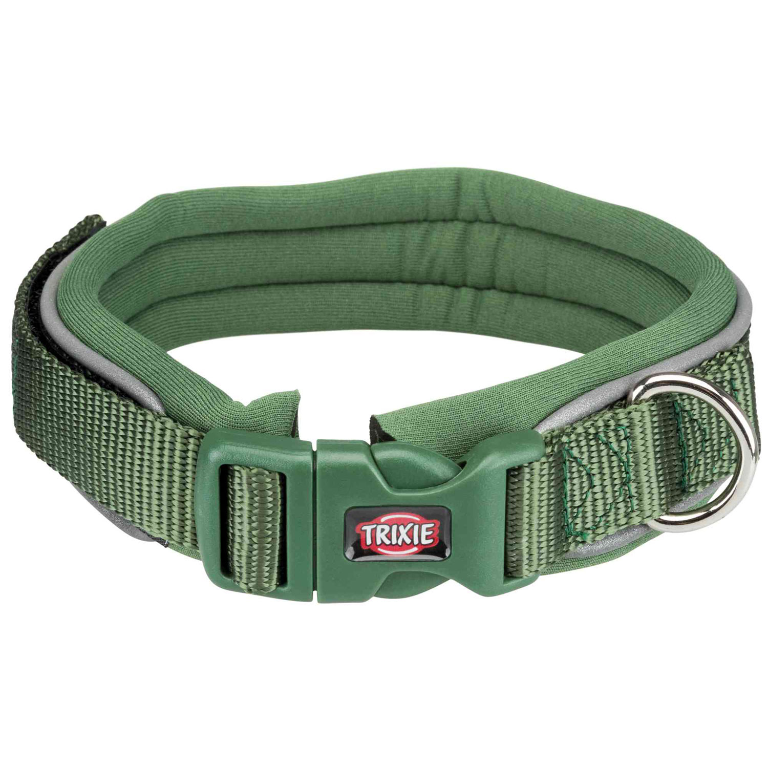 Collar NEW Premium, Neopreno M, 35–40 cm/25 mm, Verde Selva