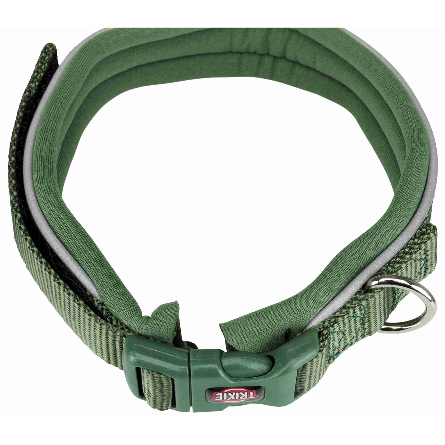 Collar NEW Premium, Neopreno M, 35–40 cm/25 mm, Verde Selva